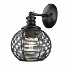 Golden Canada 6802-1W BLK - Golden Lighting Calypso 1-light Wall Sconce in Matte Black